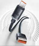 Кабель Baseus Crystal Shine Series Fast Charging 100W USB - Type-C (2 м; чёрный) — фото, картинка — 5