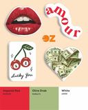 Набор 3D наклеек 