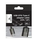Переходник Gembird OTG Cablexpert A-OTG-CMAF2-01 USB Type-C/USB 2.0F — фото, картинка — 2