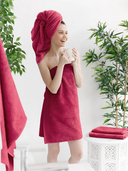 Полотенце махровое (50x100 см; рубин) — фото, картинка — 4