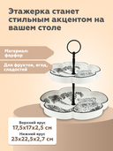 Блюдо-этажерка фарфоровое 