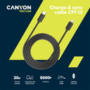 Кабель Canyon Lightning - USB-C (арт. CNE-CFI12B) — фото, картинка — 2