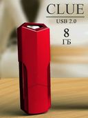 USB Flash Drive 8Gb SmartBuy Clue Red (SB8GBCLU-R) — фото, картинка — 1