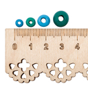 Набор деревянных бусин (бирюзовый микс) — фото, картинка — 2