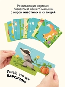 Развивающие карточки животные с выдвижными элементами 