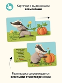 Развивающие карточки животные с выдвижными элементами 