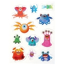 Гелевые многоразовые наклейки. Монстрики — фото, картинка — 1