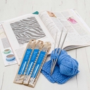 Набор носочных спиц для вязания (металл; 20 см; 15 шт.) — фото, картинка — 3