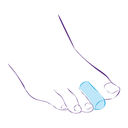 Силиконовые колпачки для пальцев стопы СТ-44 (2 шт.; S) — фото, картинка — 2