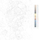 Картина по номерам с золотыми красками 