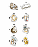 Набор 3D наклеек 