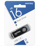 USB Flash Drive 16GB SmartBuy Twist Black (SB016GB2TWK) — фото, картинка — 1