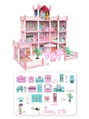 Кукольный домик (11 комнат; розовый) — фото, картинка — 1