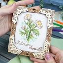 Набор для вышивания на деревянной основе 