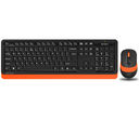 Беспроводной набор A4Tech Fstyler FG1010 (чёрно-оранжевый; мышь, клавиатура) — фото, картинка — 1