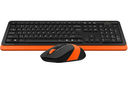 Беспроводной набор A4Tech Fstyler FG1010 (чёрно-оранжевый; мышь, клавиатура) — фото, картинка — 2