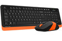 Беспроводной набор A4Tech Fstyler FG1010 (чёрно-оранжевый; мышь, клавиатура) — фото, картинка — 3