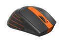 Мышь беспроводная A4Tech FG30S (серо-оранжевая) — фото, картинка — 3
