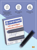 Набор картриджей для перьевой ручки (6 шт.; синие) — фото, картинка — 1