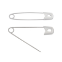 Булавки английские (16 шт.; серебро) — фото, картинка — 1