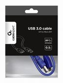 Кабель Cablexpert USB3.0 A-micro (0,5 м; синий) — фото, картинка — 2