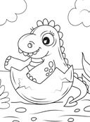 Раскраска для фанатов динозавров — фото, картинка — 2