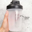 Шейкер спортивный (400 мл; белый) — фото, картинка — 3