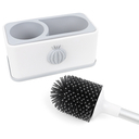 Ёршик для туалета на подставке (бело-серый) — фото, картинка — 2