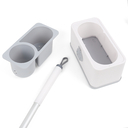 Ёршик для туалета на подставке (бело-серый) — фото, картинка — 3