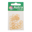 Кольцо соединительное для бижутерии (8 мм; 50 шт.; золото) — фото, картинка — 3