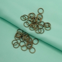 Кольцо соединительное для бижутерии (8 мм; 50 шт.; латунь) — фото, картинка — 2
