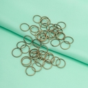 Кольцо соединительное для бижутерии (12 мм; 50 шт.; латунь) — фото, картинка — 3