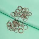 Кольцо соединительное для бижутерии (12 мм; 50 шт.; медь) — фото, картинка — 3