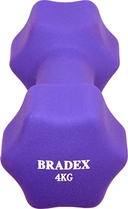 Гантель неопреновая 4 кг (фиолетовая) — фото, картинка — 1