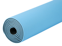 Коврик для йоги (183х61x0,6 см; чёрно-голубой) — фото, картинка — 6
