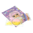 Аппликация из перьев и страз 