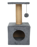 Домик-когтеточка с полкой 