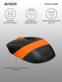Мышь A4Tech Fstyler FG10 (чёрно-оранжевая) — фото, картинка — 9