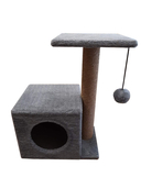 Домик-когтеточка с полкой 