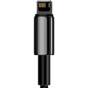 Кабель Baseus Tungsten Gold Fast Charging USB - Lightning (2 м; чёрный) — фото, картинка — 1
