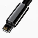 Кабель Baseus Tungsten Gold Fast Charging USB - Lightning (2 м; чёрный) — фото, картинка — 3