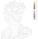 Картина по номерам с золотыми красками 