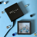 Шкатулка для украшений (черная; 9,5х9,5х2,5 см) — фото, картинка — 2