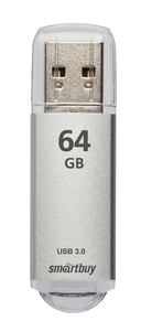 USB Flash Drive 64GB SmartBuy V-Cut Silver (SB64GBVC-S) — фото, картинка — 1