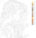 Картина по номерам с золотыми красками 