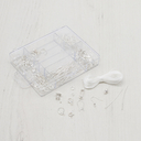 Набор фурнитуры для украшений (серебро) — фото, картинка — 3